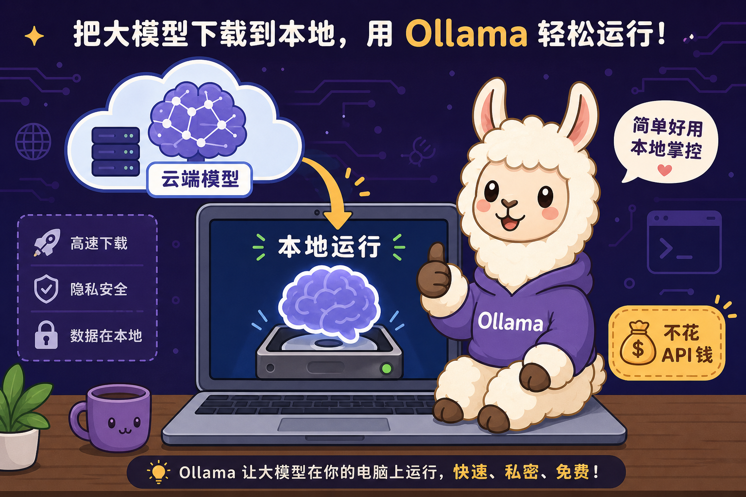 Ollama 本地运行示意