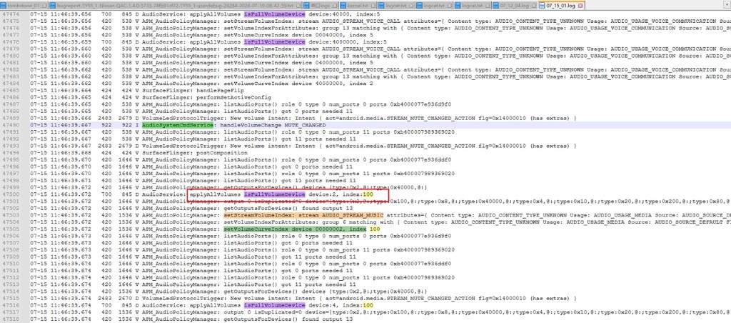 applyAllVolumes + isFullVolumeDevice → index 100
