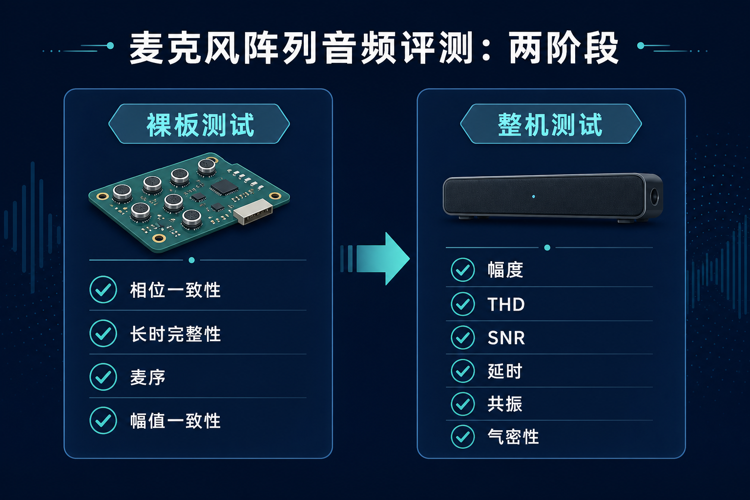 裸板测试与整机测试两阶段