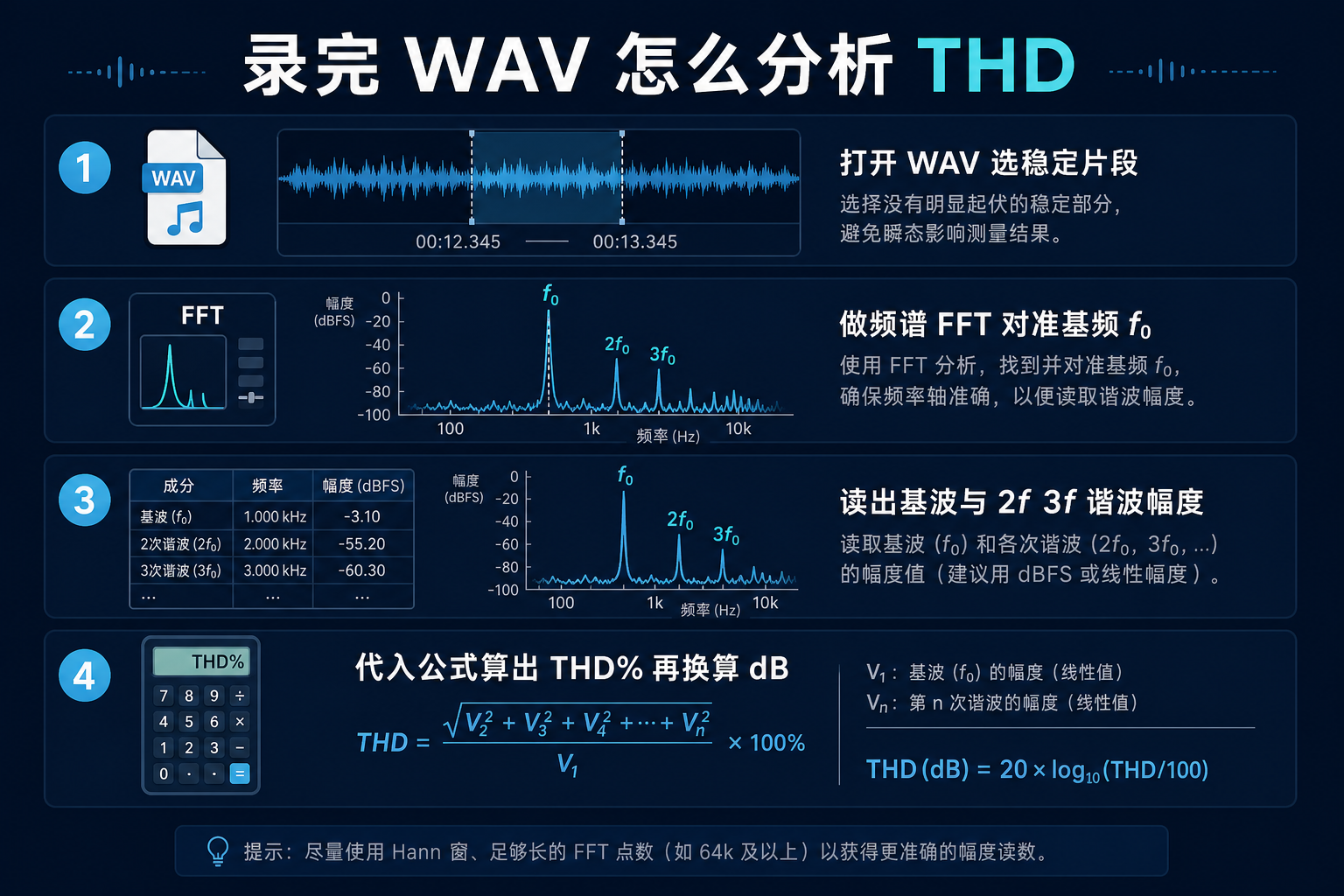 录完 WAV 的四步分析
